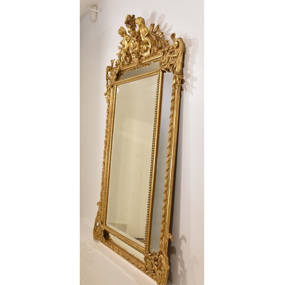 SPCP176 1 antique gold leaf mirror antique louis philippe mirror XIX.jpg